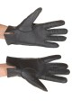 Επιβλητικά μαύρα γυναικεία δερμάτινα γάντια 7.00 EUR