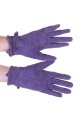 Βιολετί καστόρινα γάντια από φυσικό δέρμα 8.00 EUR