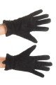 Μαύρα γυναικεία καστόρινα γάντια από φυσικό δέρμα 8.00 EUR