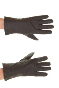 Σκούρα ες καφέ γυναικεία δερμάτινα γάντια