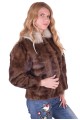 Ομορφο γυναικείο παλτό από φυσική γούνα 219.00 EUR