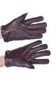 Σκούρα ες καφέ δερμάτινα γάντια 11.00 EUR