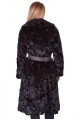 Σκούρο καφέ παλτό από φυσική γούνα 140.00 EUR