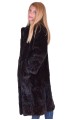 Σκούρο καφέ γυναικείο παλτό από βιζόν 124.00 EUR