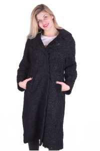 Γυναικείο μακρύ παλτό από φυσική γούνα