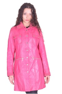 Ροζ γυναικείο μπουφάν