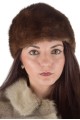 Ανοιχτό καφέ γυναικείο καπέλο από φυσική γούνα 16.00 EUR