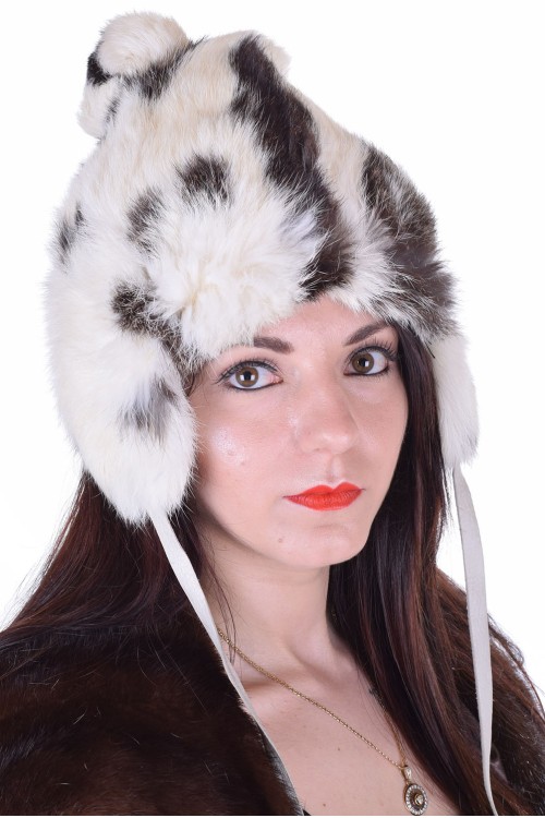 Μοντέρνο γυναικείο καπέλο από φυσική γούνα 16.00 EUR