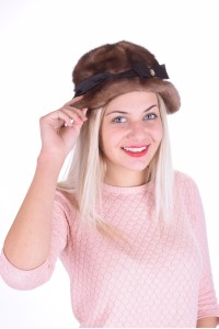 Γυναικείο καπέλο από βιζόν