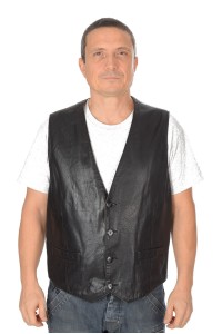 Γιλέκο από μαλακό δέρμα